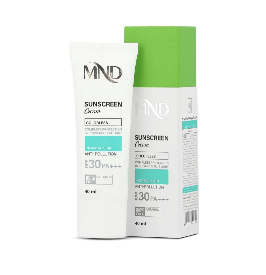 کرم ضد آفتاب ام ان دی SPF 3۰ مناسب پوست معمولی