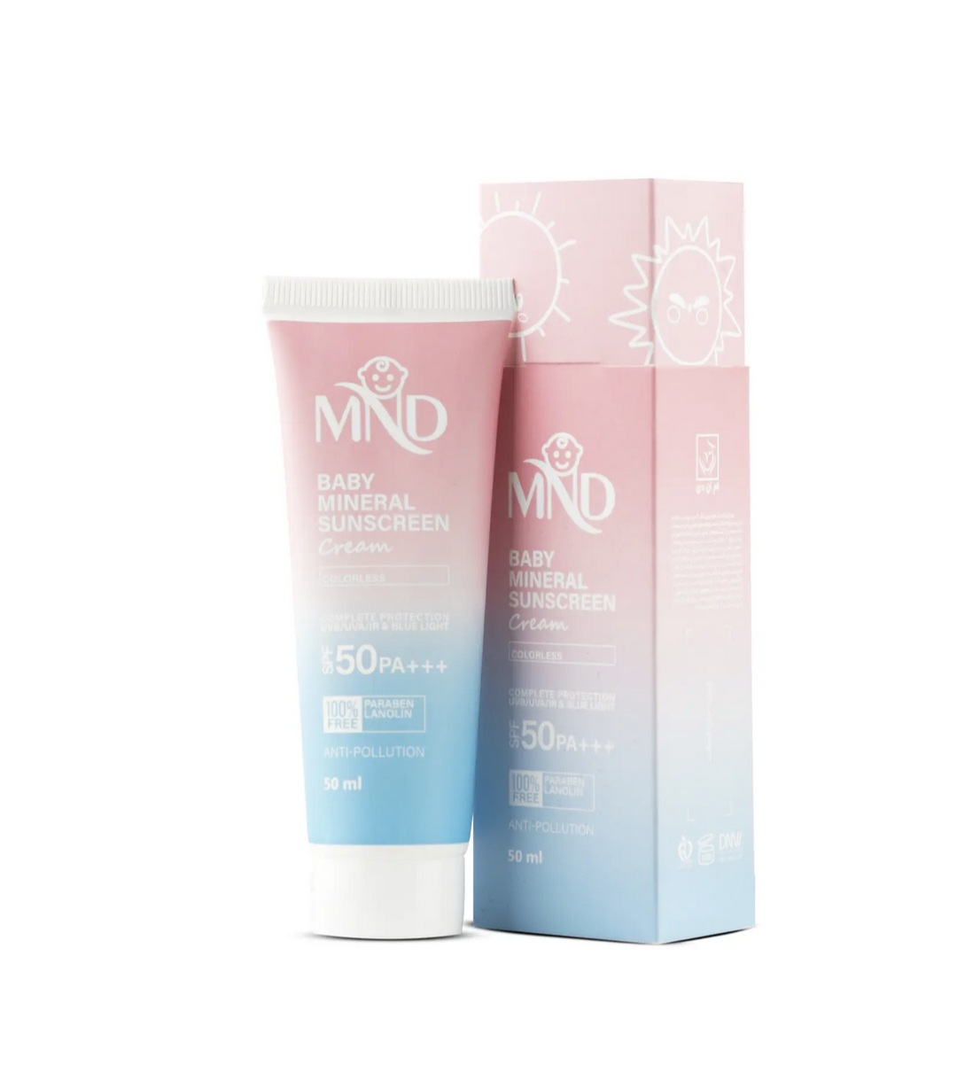 کرم ضد آفتاب فیزیکی کودک ام ان دی SPF 5۰