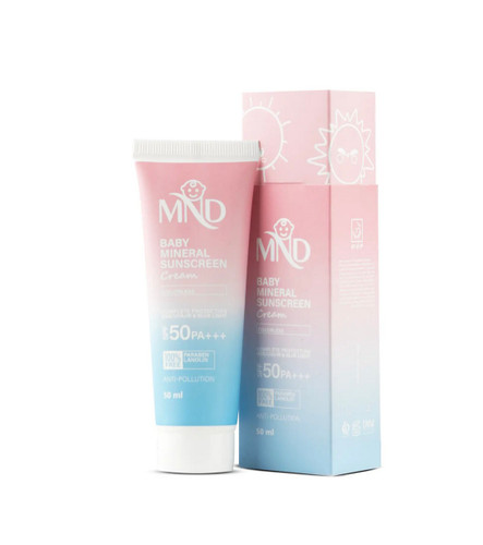 کرم ضد آفتاب فیزیکی کودک ام ان دی SPF 5۰